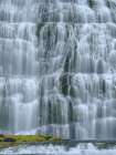 Iceland. Waterfall Dynjandi in Borgarfjordur during autumn. Art Print